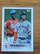 2022 Topps Baseball Card - #98 NL East Division Smiles - SS Means Super Smile