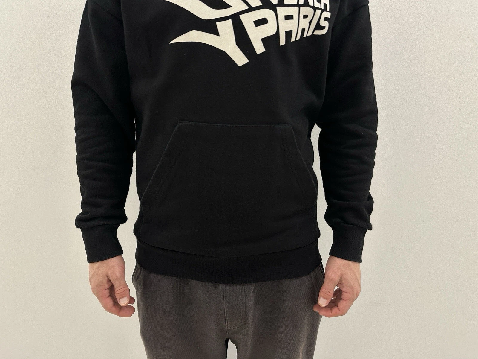 Givenchy Paris Felpa con Cappuccio Logo Nero Uomo Taglia M