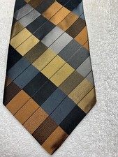 CROFT AND BARROW MENS TIE GOLD ORANGE GRAY BLACK 4 X 59
