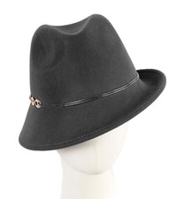 Black Felt Fedora hat by Max Alexander 100 Australian Owned Family Business