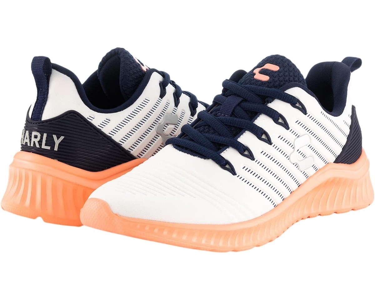 CHARLY Z4748 Womens White/Coral Falcon Sneakers Size US 8.5 | eBay