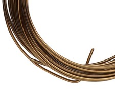 Wire, 15 Feet Tarnish Resistant Vintage Bronze 16 Gauge Round Wrapping Wire