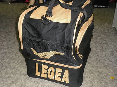 LEGEA ABVERKAUF ! AKTION ! Sporttasche CICLONE schwarz/gold mit Schuhfach