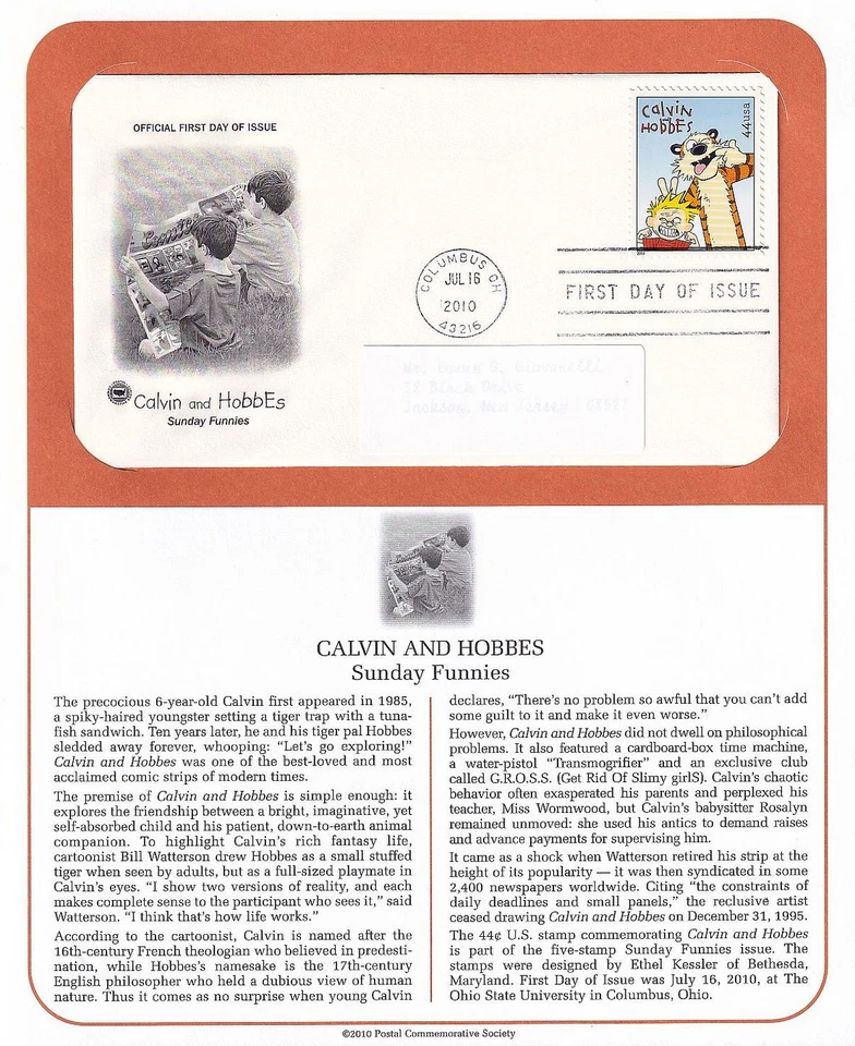 2010 Sunday Funnies Comics Sc 4467-4471 FDCs, 5 PCS Cachet full info pages 4471a - Image 2 of 4
