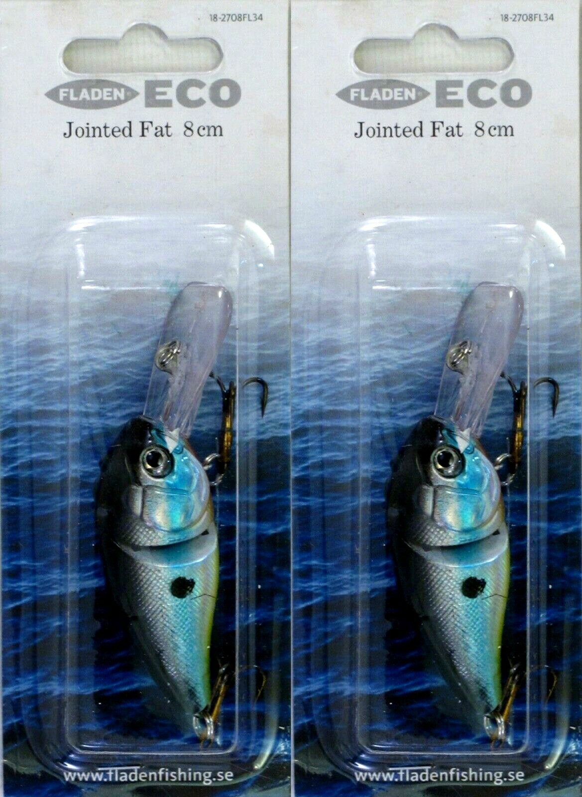 2 Plug Lures Crankbaits Jointed Fat 8cm Fladen 14g Floating Rattler Boxed eBay