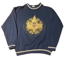RARE 90 s Vintage Walt Disney World Tour Sweatshirt Blue Crewneck Size M