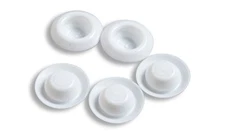 50 Hole Plugs 1/2" BP Recessed White