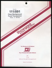 Showgard Stamp Mount Size 111/91 mm - CLEAR - Pack of 6 (111x91  111 mm)  PRECUT