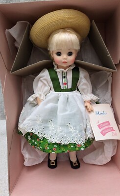 Vintage 1960s MINT Madame Alexander Heidi Doll #1580 Original Box
