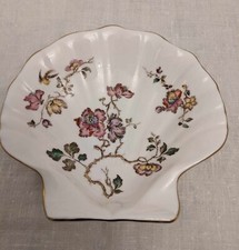 Wedgwood 'Swallow' Bone China Floral Shell Trinket Dish/Soap Dish