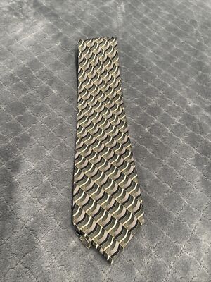 Stanford Silk Green Geometric Neck Tie