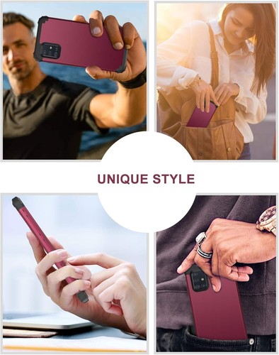 For Samsung Galaxy A71 5G Case w/ Soft Rubber Heavy Duty Rugged Shockproof Cover - Picture 8 of 8