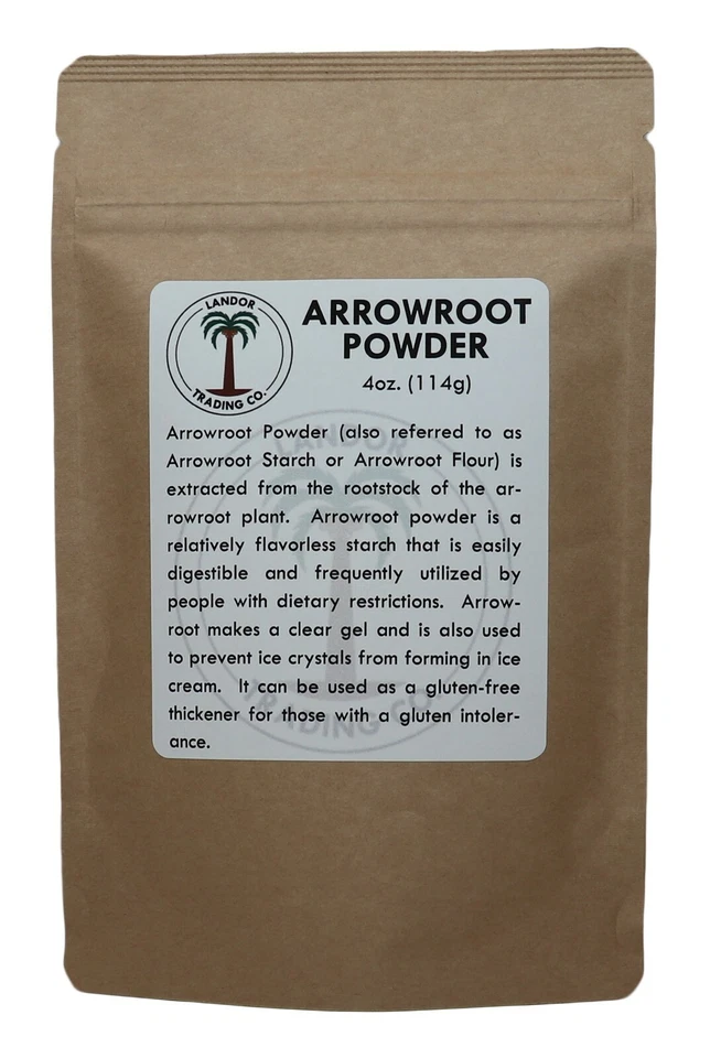 LANDOR TRADING COMPANY Arrowroot Powder 4 Ounces (1/4 Pound)