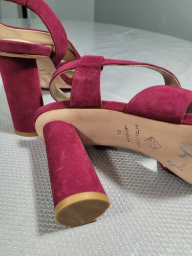 Antonio Melani Women's Size 9 M Leather Slingback Sandals Shoes Pink Purple (85) - Picture 8 of 10