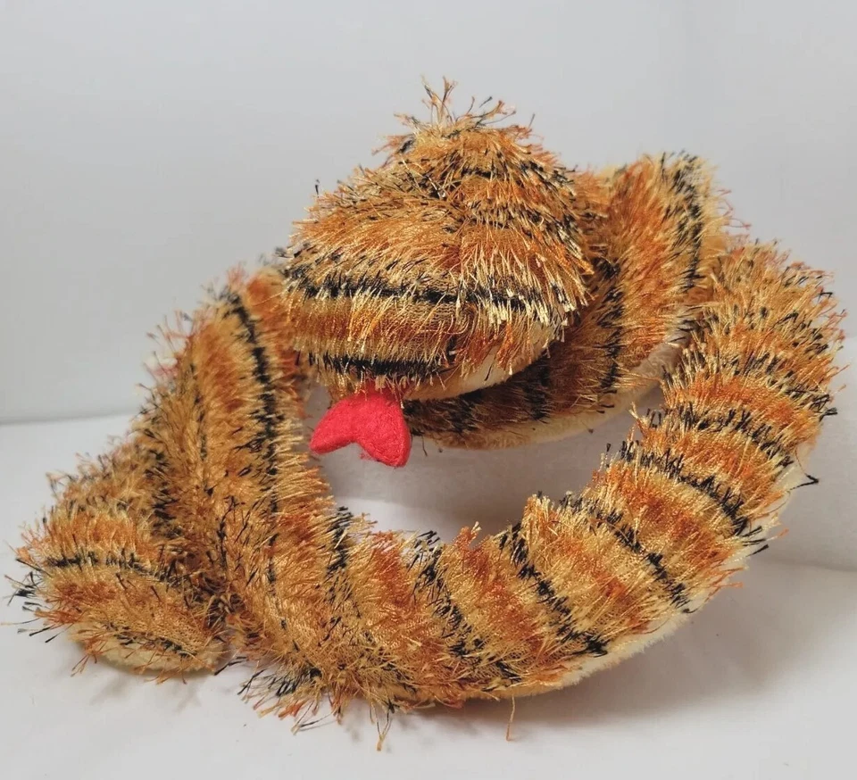 Ganz Webkins Plush Tiger Snake HM154 Orange Brown Stuffed Animal Toy Plush EUC - image 2 of 4