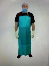 (5)  Safety Zone Green Food Service Bar Apron 36"x50" .20mm thick  ( You get 5)