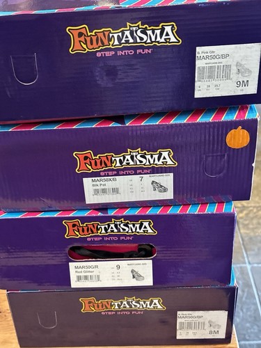 NUEVO EN CAJA Zapatos Funtasma Plataforma Brillo Maryjane OZ Rojo 9, Se Ajusta a 8-8.5 - Imagen 16 de 16