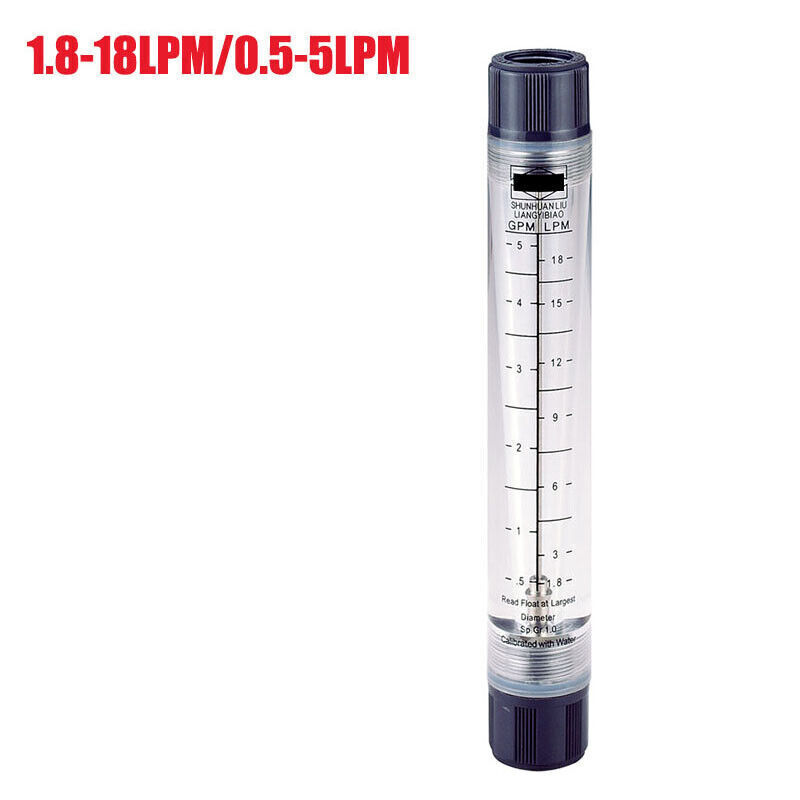 Misuratore Portata Liquido LZM-15G - Rotametro Acrilico Per Acqua 0.5-5 GPM, Filettatura 1/2" - Foto 4
