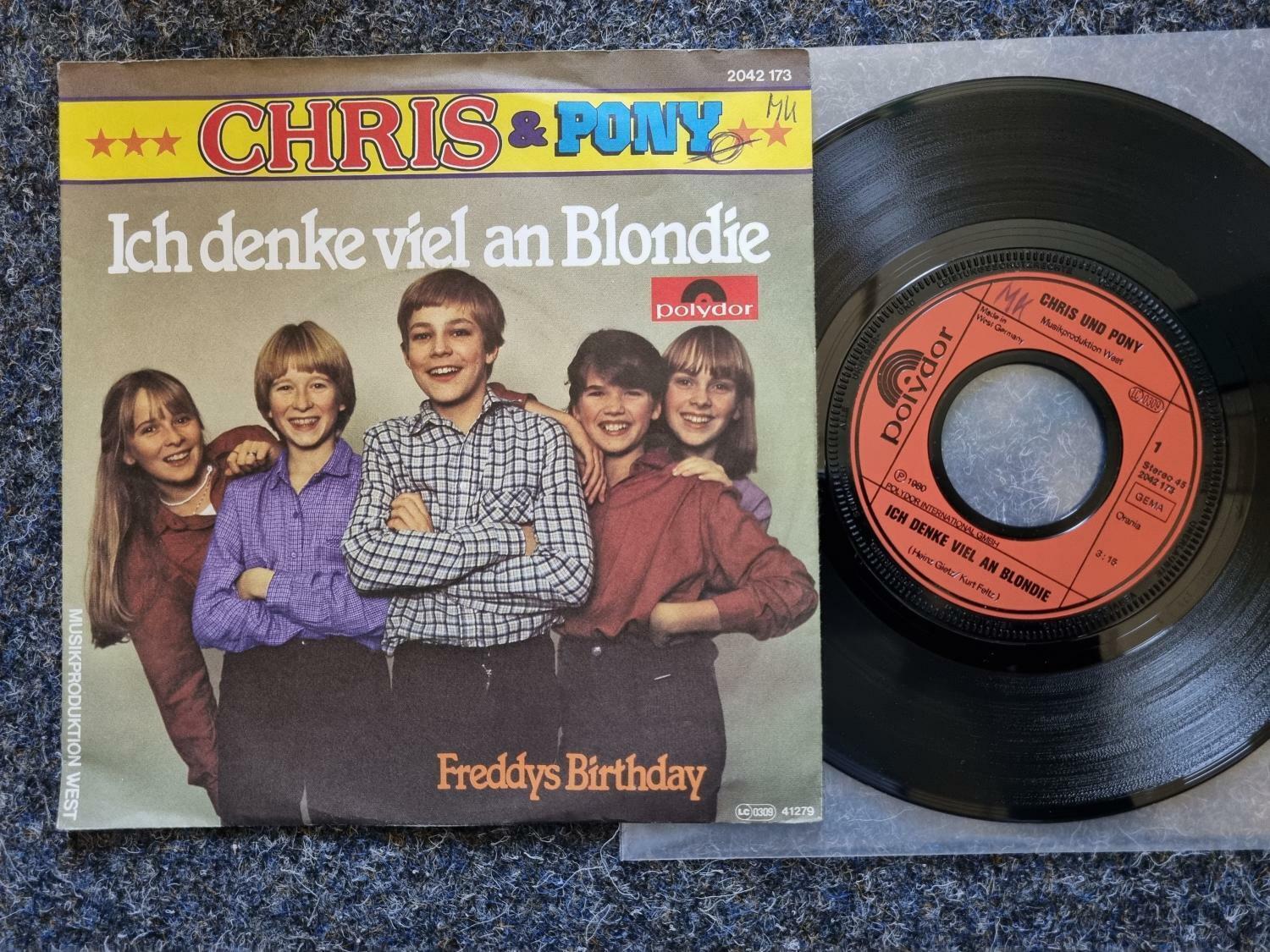 7"" Single Vinyl Chris & Pony/ Anke Engelke - Ich denke viel an Blondie