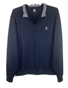footjoy drop needle half zip pullover