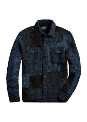 rrl patchwork shirt