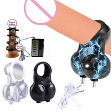 SM New Male E-Stim Shock Ring Ball Scrotum Stretcher Stimulation Pouch Cage BDSM