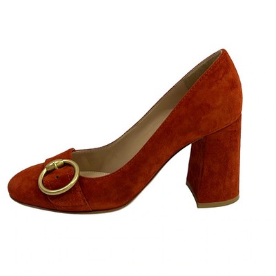 Gianvito Rossi - Orange Suede Women's Pumps