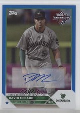 2023 Topps Pro Debut Blue Foil Auto 65/150 David McCabe #PD-180 Auto 03j5