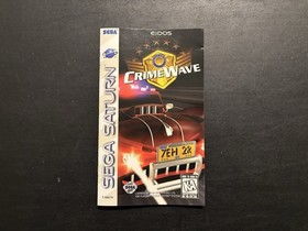 CrimeWave (Sega Saturn, 1997) Complete CIB with Registration Card Tested & Works