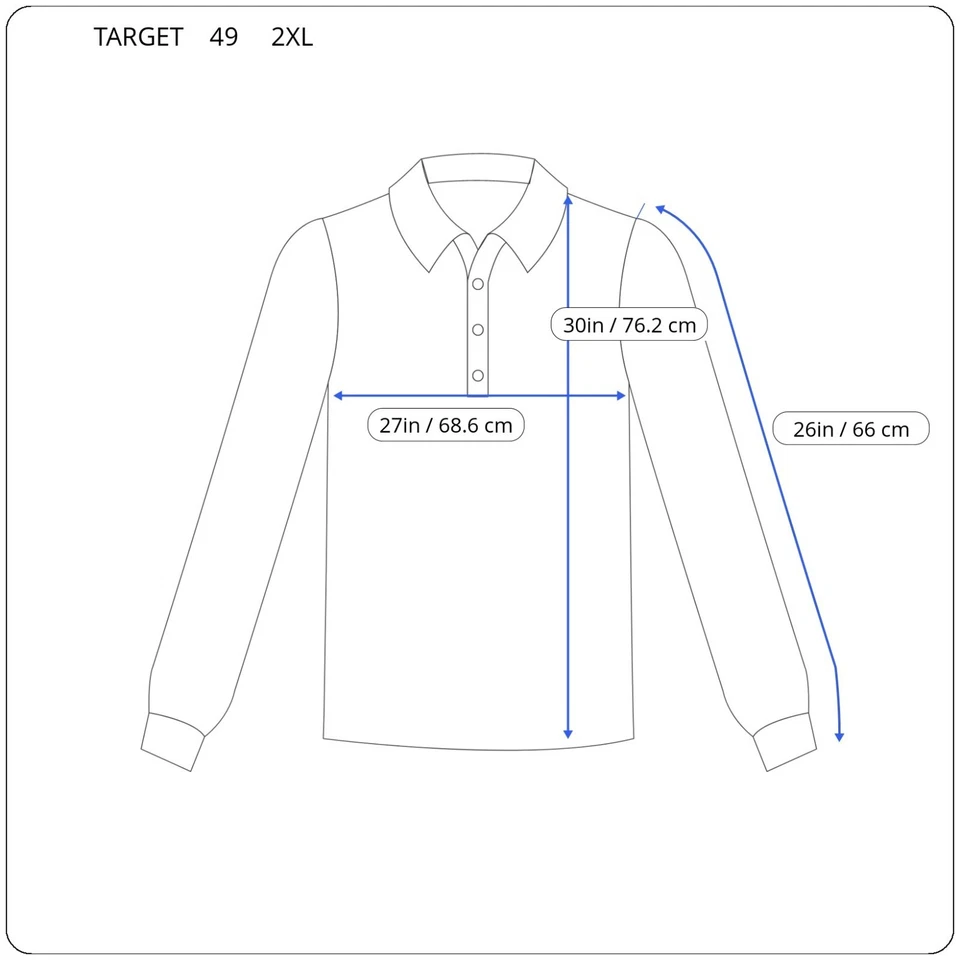 Camisa Polo Target Para Hombres 2XL Manga Larga Rojo Uniforme de Empleado Logo Bordado Foto 2 de 4