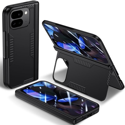 for Google Pixel-9-Pro Fold Slim Case: Hidden Kickstand, Hinge Protection, Built