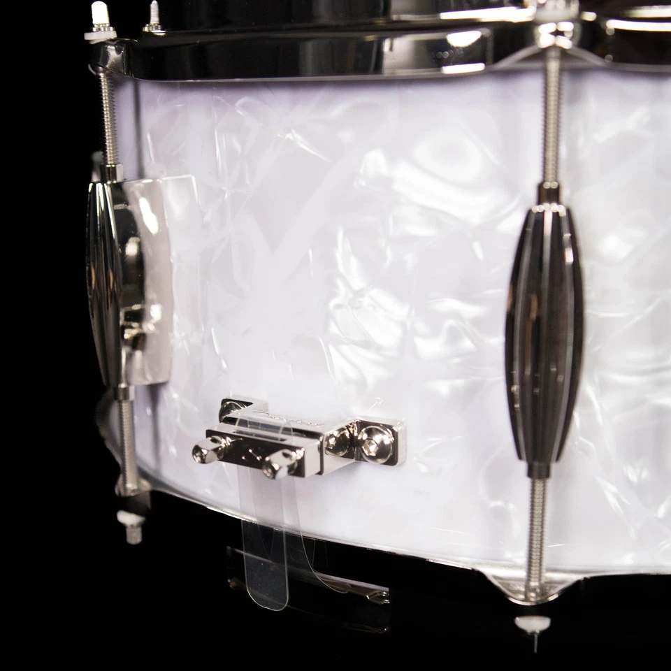 Slingerland 14" x 6.5" Radio King Artist Snare Drum, White Marine Pearl - Image 3 of 4