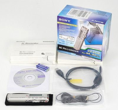 Sony IC Recorder ICD-SX56 Stereo Digital Voice Recorder  *NOS*