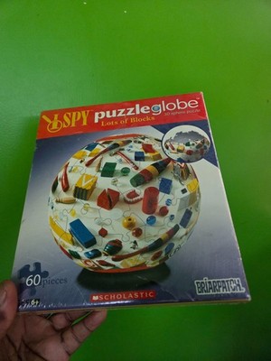 I Spy Puzzle Globe ''Lots of Blocks'' 3D sphere puzzle, ages 6+, 60 pieces