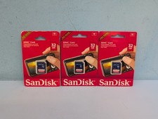 SanDisk 32GB SDHC Memory Card Class 4 SDSDB-032G-A46C Lot of 3