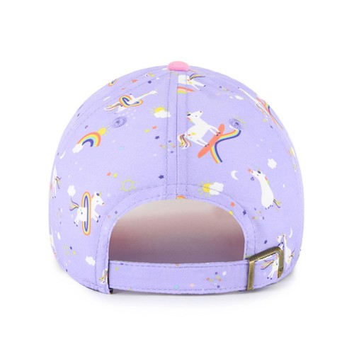 Girls Youth-'47 Lavender Athletics Unicorn Clean Up Adjustable Hat - Imagen 2 de 2