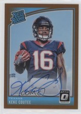 2018 Donruss Optic Rated Rookie Bronze Prizm Auto Keke Coutee #176 Auto 0a6