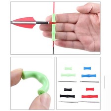 Corda ad arco silicone dita 2 supporti con aghi 2 * Bowstring protezione dita