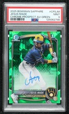 2025 Bowman Sapphire Chrome Prospect Green 87/99 Jesus Made PSA 9 MINT Auto 0xh3