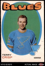 1971 O-Pee-Chee #127 Terry Crisp Blues RC 5 - EX