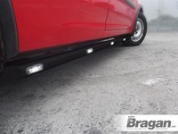Seiten Stangen+Weiß LED FüR Mercedes Vito Viano Swb Lwb 2004-2014 RöCke Schwarz