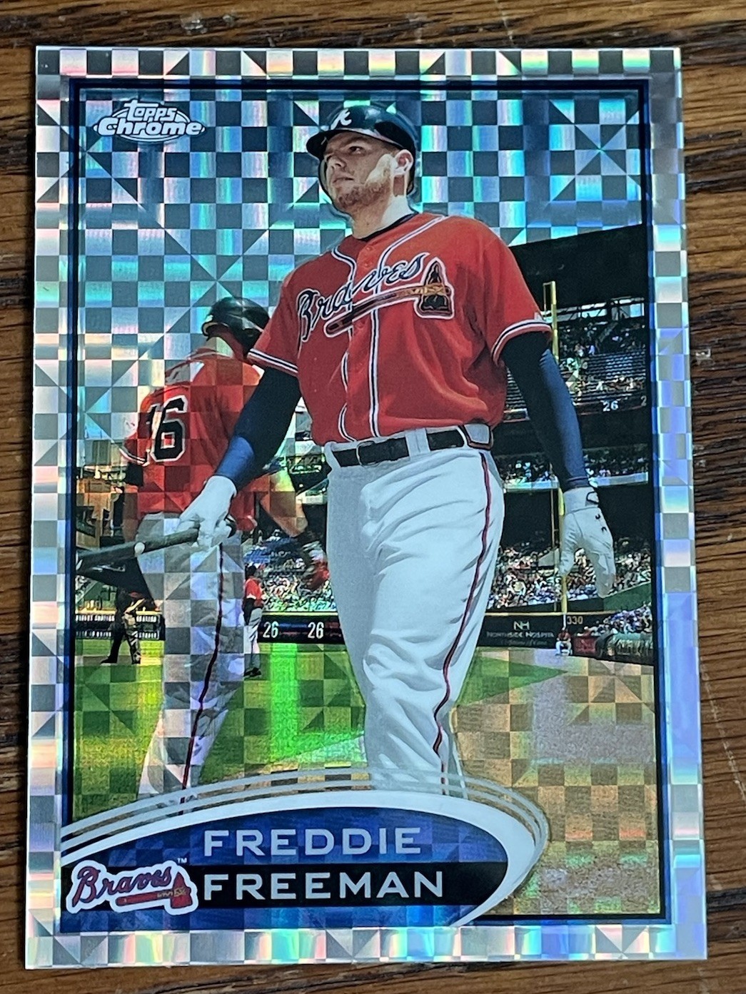 Freddie Freeman 2012 Topps Chrome X fractor #19 FREE SHIP