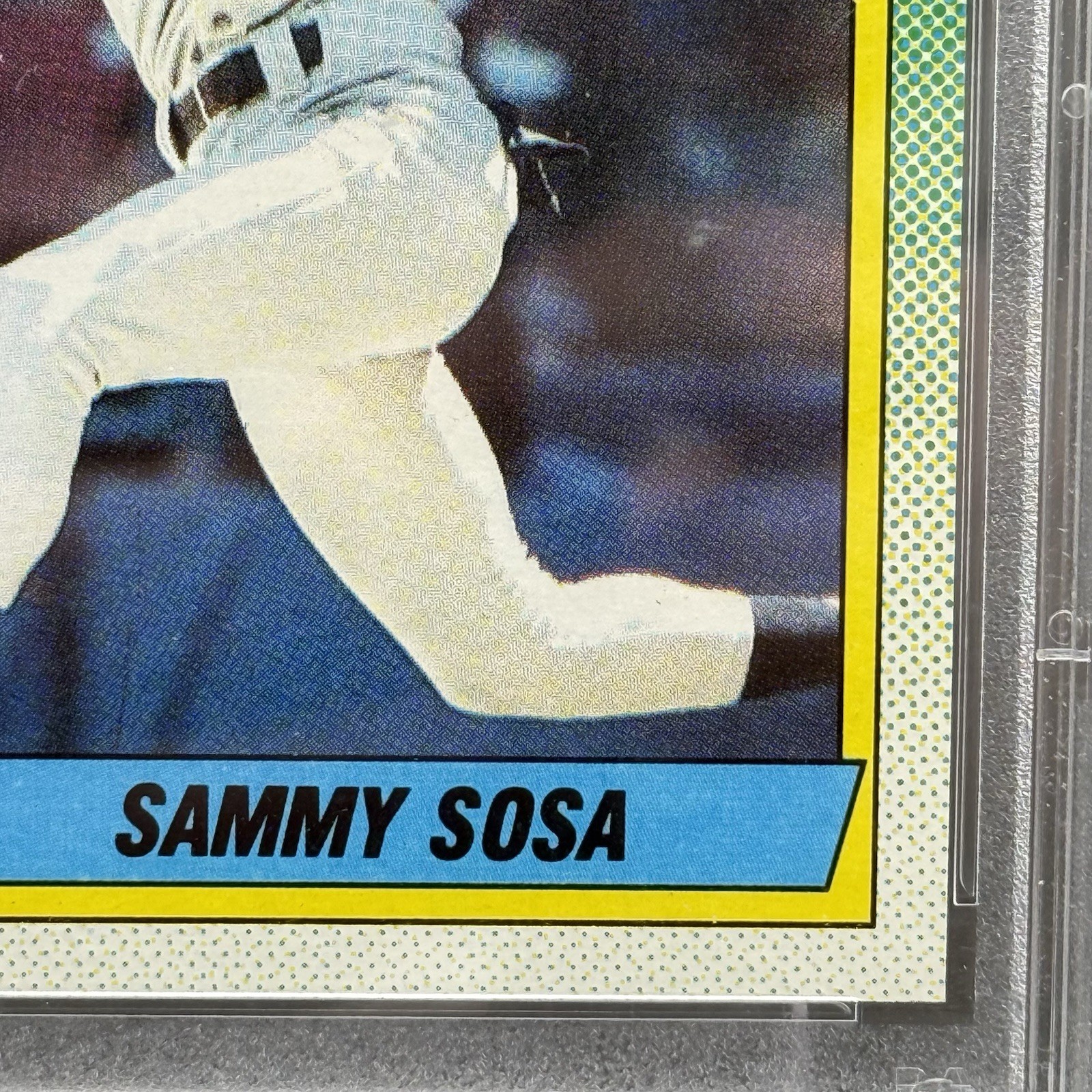 1990 Topps #692 Sammy Sosa Rookie RC Chicago White Sox PSA 9 MINT view 8