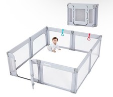Doradotey Baby Playpen, Shape Size Adjustable/Foldable Large Baby Playard