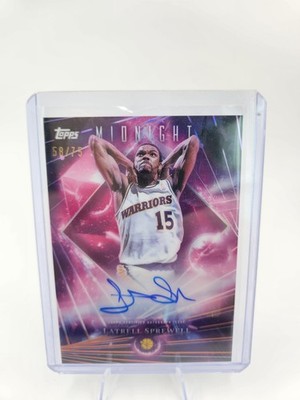 2025-26 Topps Midnight Dark Matter Autographs Latrell Sprewell #DMA-LS Dusk
