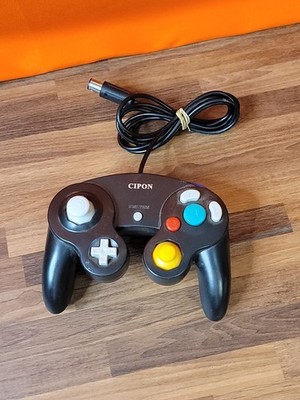 Black 3rd Party Wired Controller for Nintendo Gamecube ~ Tested & Working