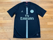 Nike Jordan PSG Paris Saint Germain 2018 2019 3rd Football Soccer Shirt Jersey M