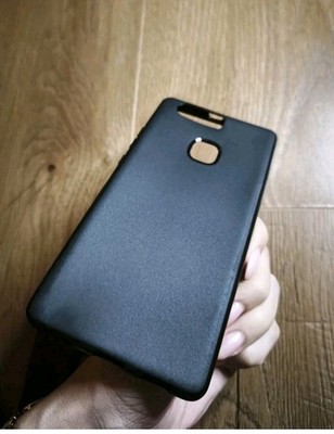 Hülle für Huawei P9 Max  Cover Bumper Matt Schwarz TPU