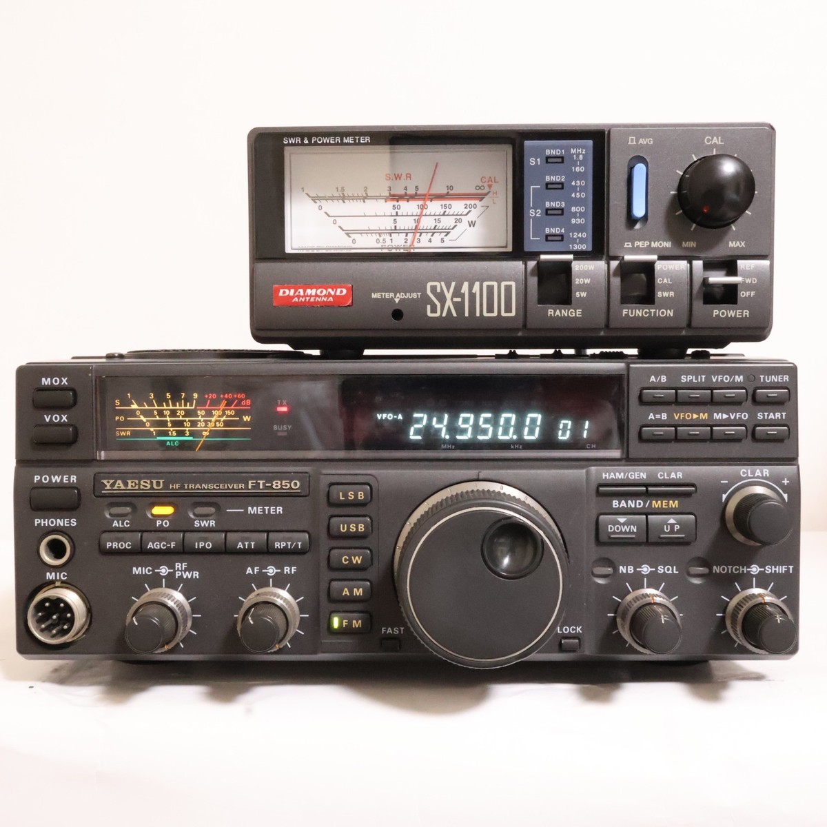 MARS MOD YAESU FT-850 HF/SSB/AM/CW/FM All Mode Transceiver 100W | eBay