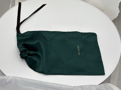 Gucci Dark Green Dust Bag For Sunglasses Case Gucci Green Eyeglass Cases & Storage for sale | eBay main image 4